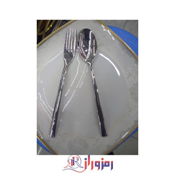 سرویس قاشق و چنگال 24 نفره 120 پارچه یونیک مدل ساده براق دهنه اروپایی