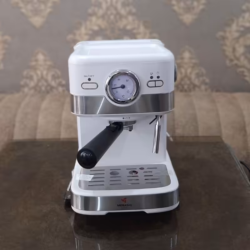 اسپرسو ساز مباشی مدل 2031-قدرت 1100 وات و20 بار-رنگ سفید  موجوده