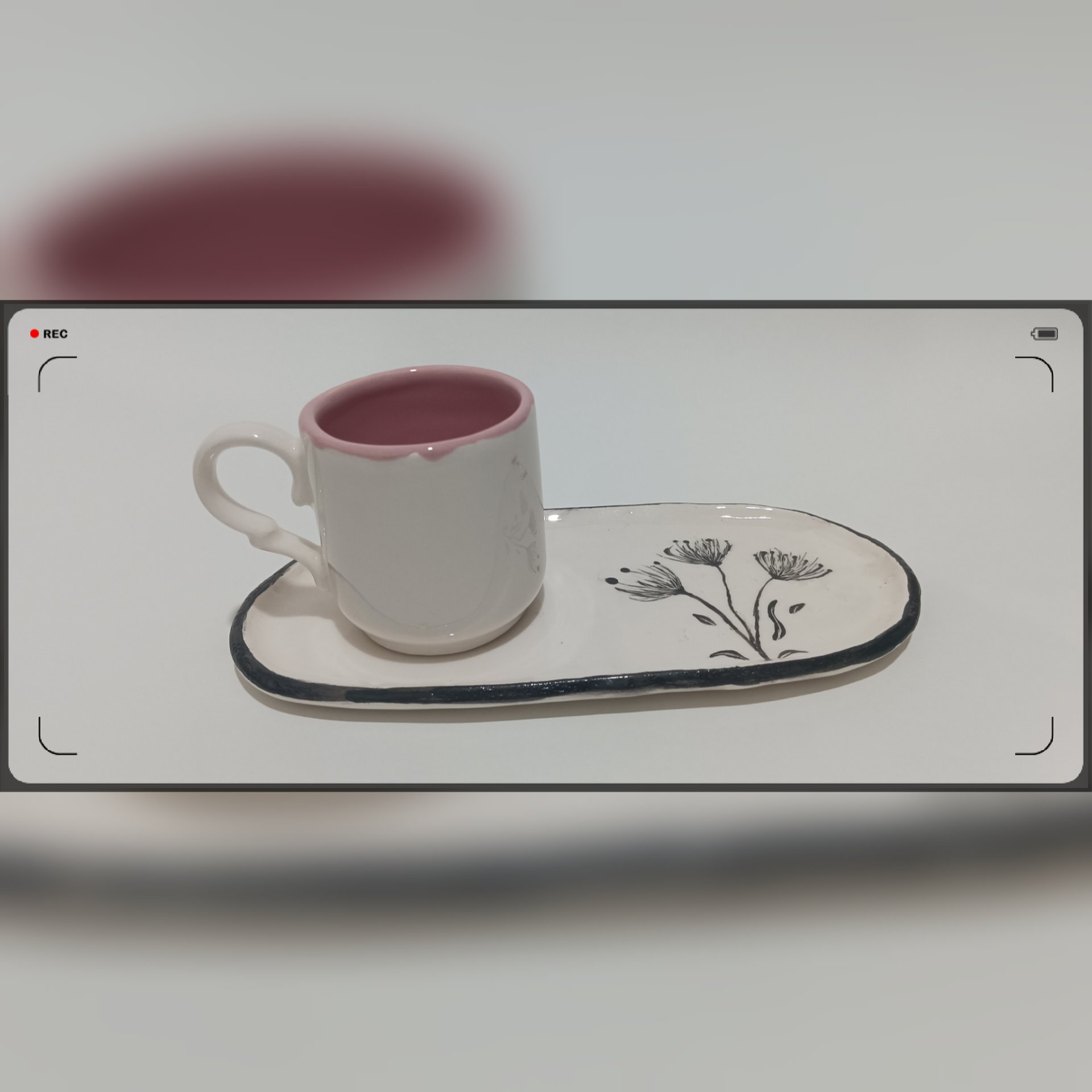 فنجان و زیر فنجان سرامیکی