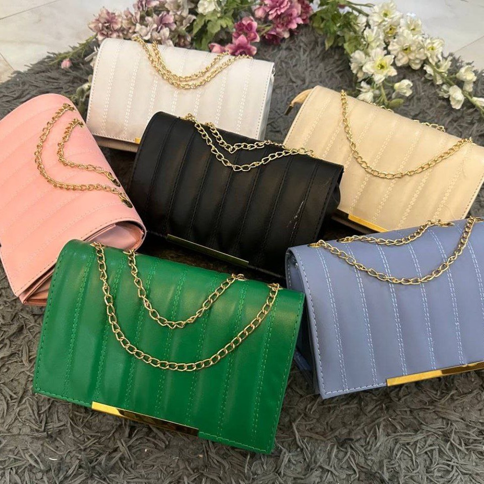 کیف سیما جنس چرم مصنوعی رنگ بندی متنوع سایز 20در 15