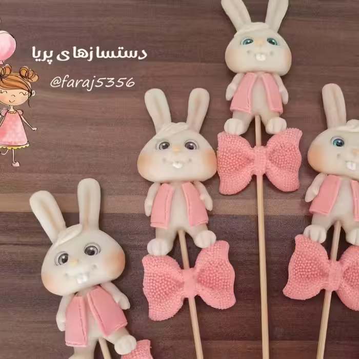 عروسک خمیری خرگوش کد2
