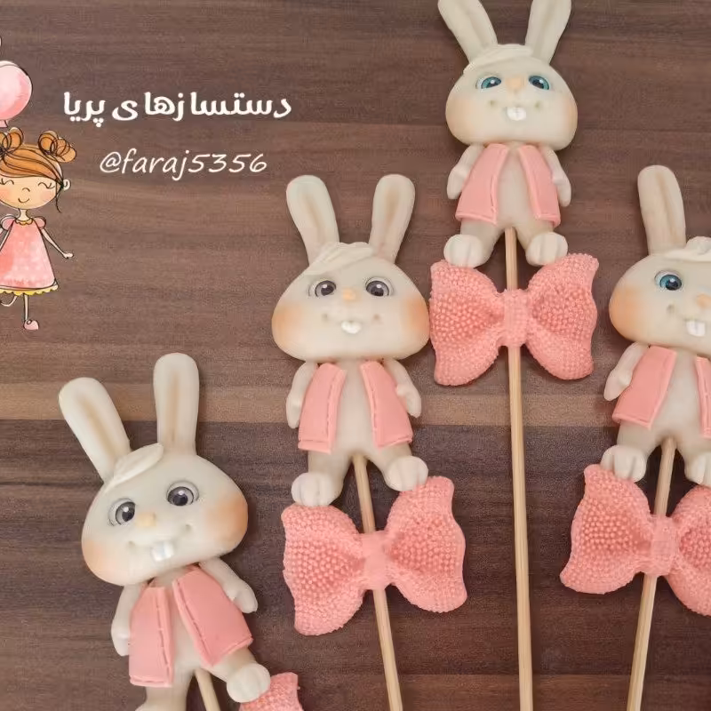 عروسک خمیری خرگوش کد2