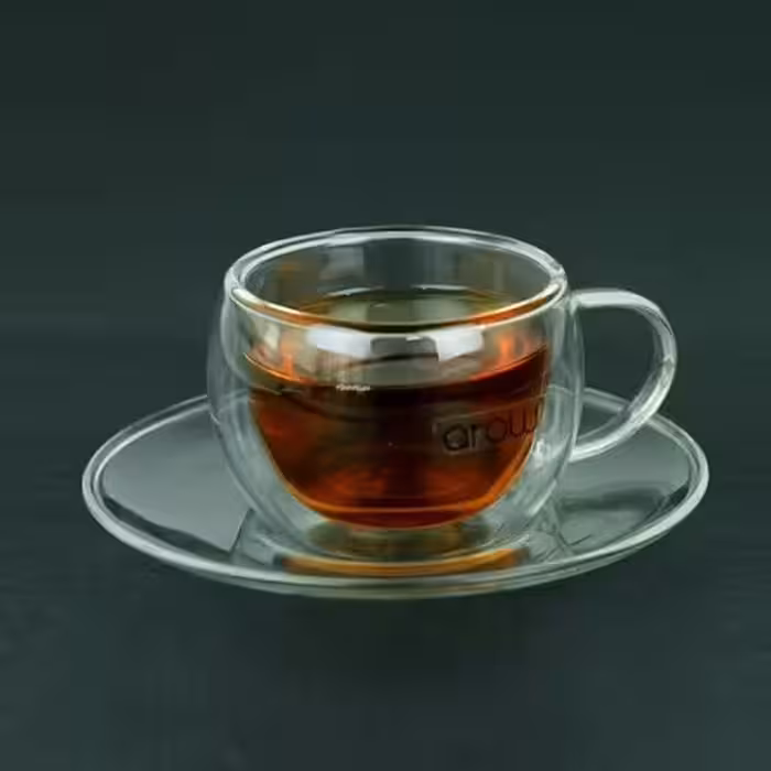 ست قهوه خوری پیرکس دو جداره 2 نفری AROW-1692