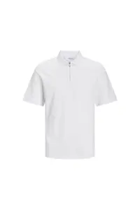 تی شرت یقه پولو سفید مردانه جک و جونز مک زیپ کلاسیک چوگان T Jack Jones Jack &amp; Jones