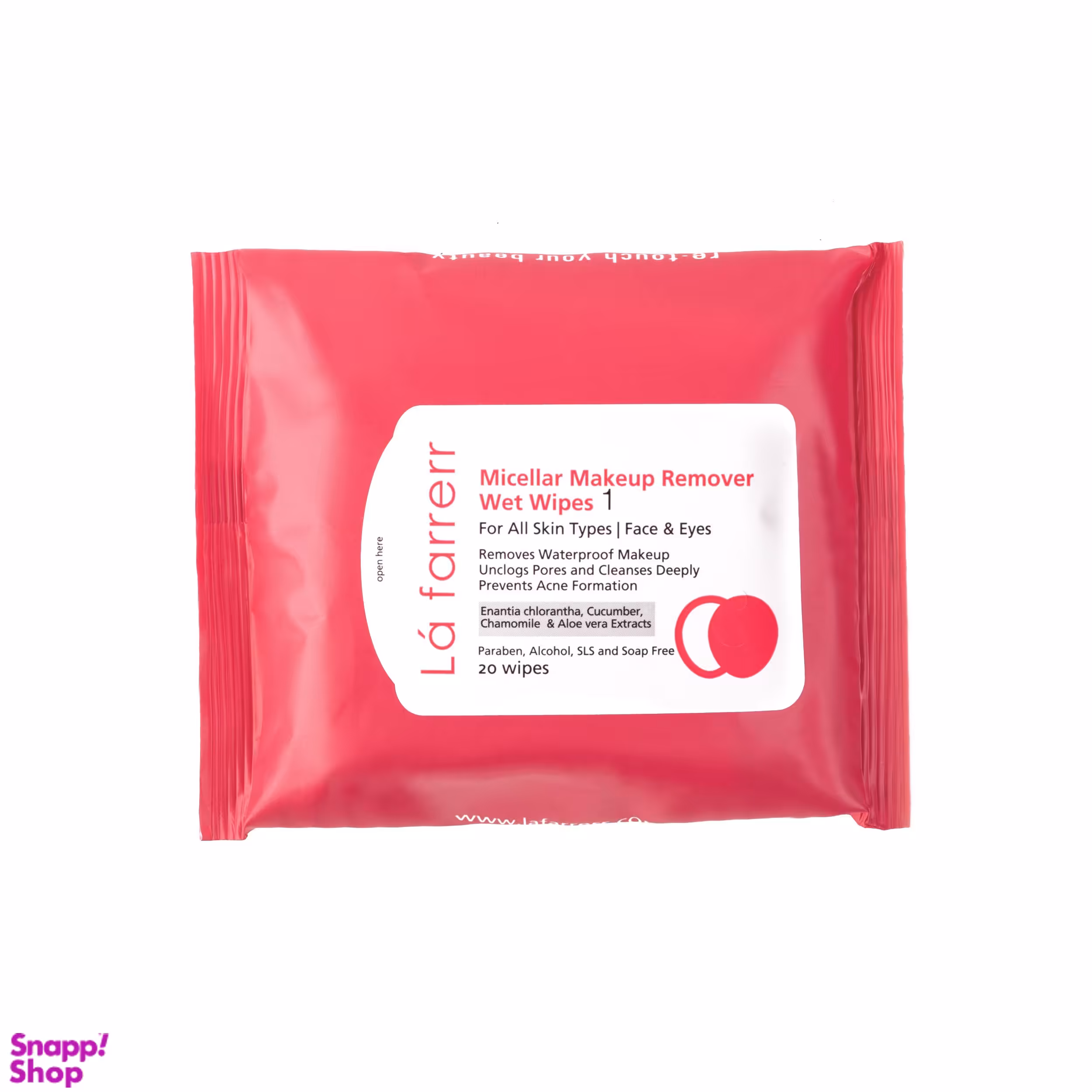 دستمال مرطوب لافارر (Lafarrerr) کد 1 بسته 20 عددی