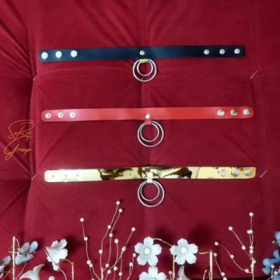 گردنبند چرمی دو حلقه کد LE20045