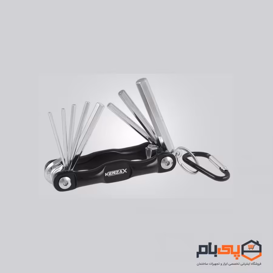 مجموعه 8 عددی آچار آلن تاشو کنزاکس مدل KHK-108