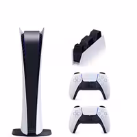 (ps5)playstation 5 digitalدیجتال دسته سفید پایه شارژر 