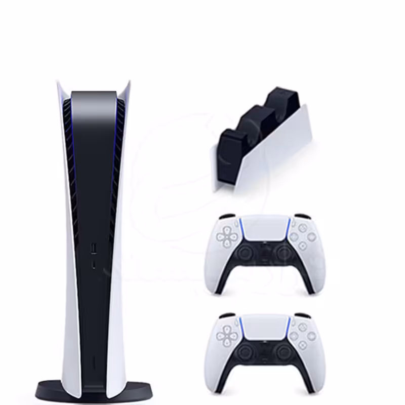 (ps5)playstation 5 digitalدیجتال دسته سفید پایه شارژر 