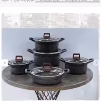 سرویس قابلمه 10پارچه زیو ترک مدل 7160گرانیتی