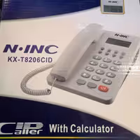 تلفن مدل KX-T8206CID
تلفن ارزان.تلفن N.INC.تلفن رومیزی.تلفون رومیزی.تلفون ارزان.تلفن آی دی کالر دار
