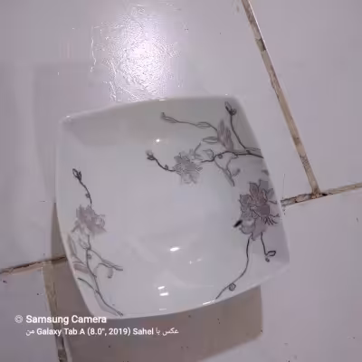 کاسه ماست خوری طرح گل نقره ای پردیس