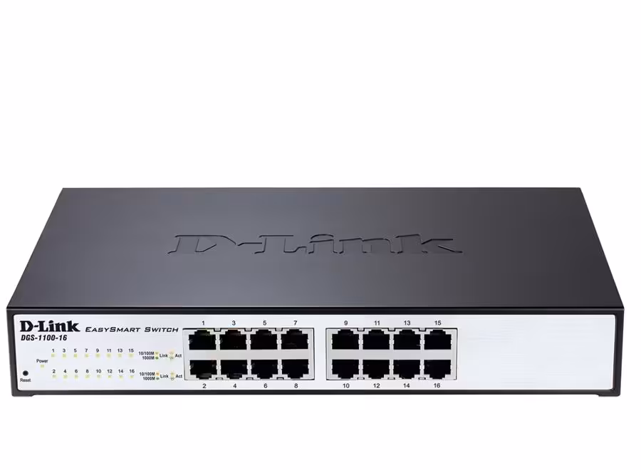 سوئیچ 16 پورت و اسمارت گیگابیت دی لینک دی جی اس 1100