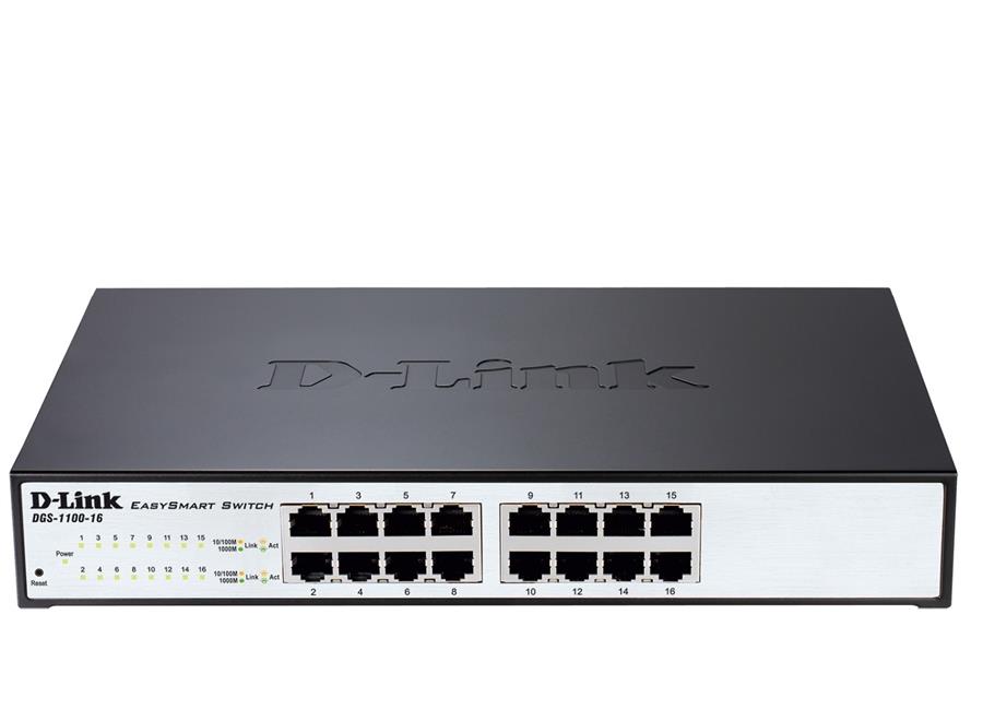 سوئیچ 16 پورت و اسمارت گیگابیت دی لینک دی جی اس 1100