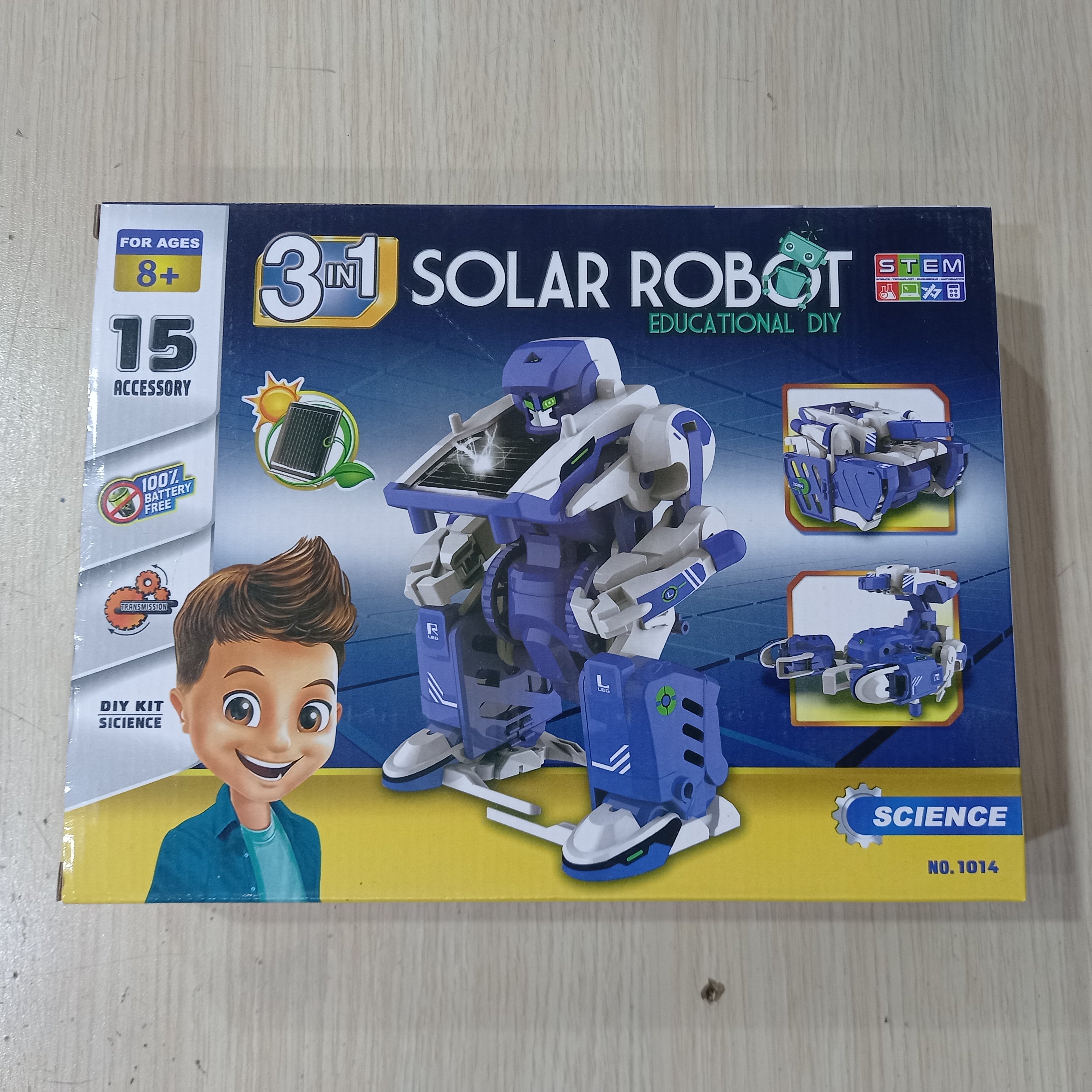 کیت آموزشی ربات خورشیدی(سولار ربات خورشیدی) قابلیت تبدیل به 3 حالت