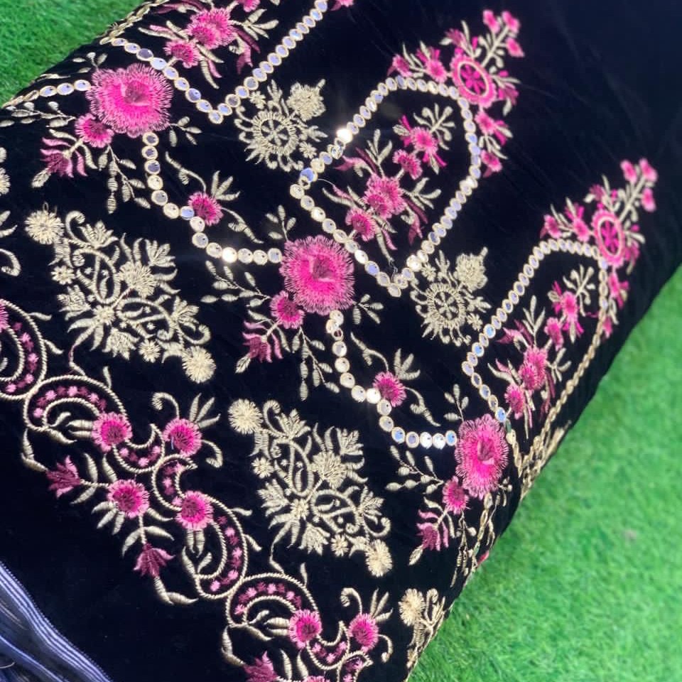 پارچه مخمل سوزندوزی پارچه حیات