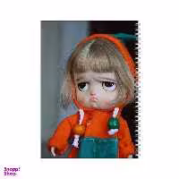 دفتر مشق 100 برگ بامبیلیپ طرح دختر دمق و لجوج کد 0785510