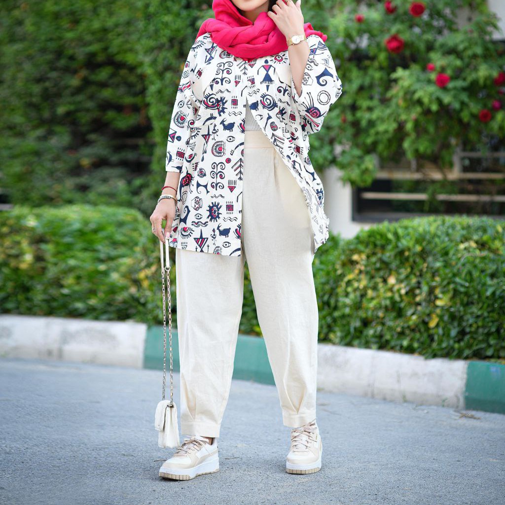 حراج تابستانه مانتو چاپی