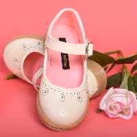 کفش تخت نوزاد نگار کد 3153 کرم