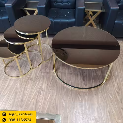 میز جلو مبلی و عسلی فلزی مدل ساچ