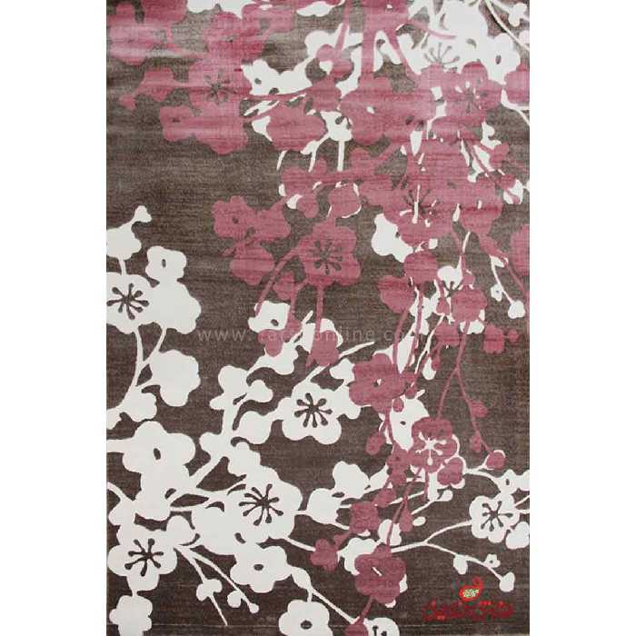 فرش  ماشینی ساوین طرح 1520 صورتی