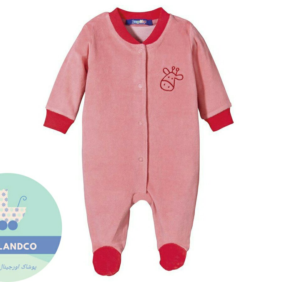 سرهمی مخمل دخترانه لوپیلو سایز 9 تا 12 ماه 