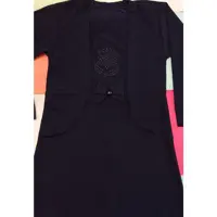 تونیک کرپ کش  مشکی دخترانه  سایز 45و50 مناسب 5تا 7سال