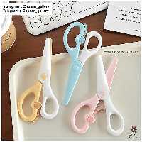 قیچی کودک دو رنگ پاستلی مینیمال