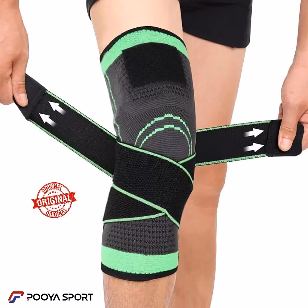 زانو بند ورزشی کشی طبی حرفه ای کمربند دار Sport اعلا