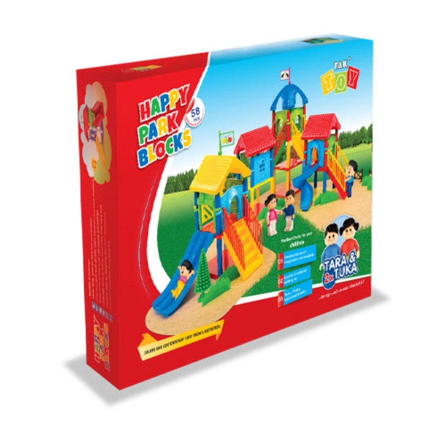 ساختنی پارک شادی 58 تکه  HAPPY PARK BLOCKS

