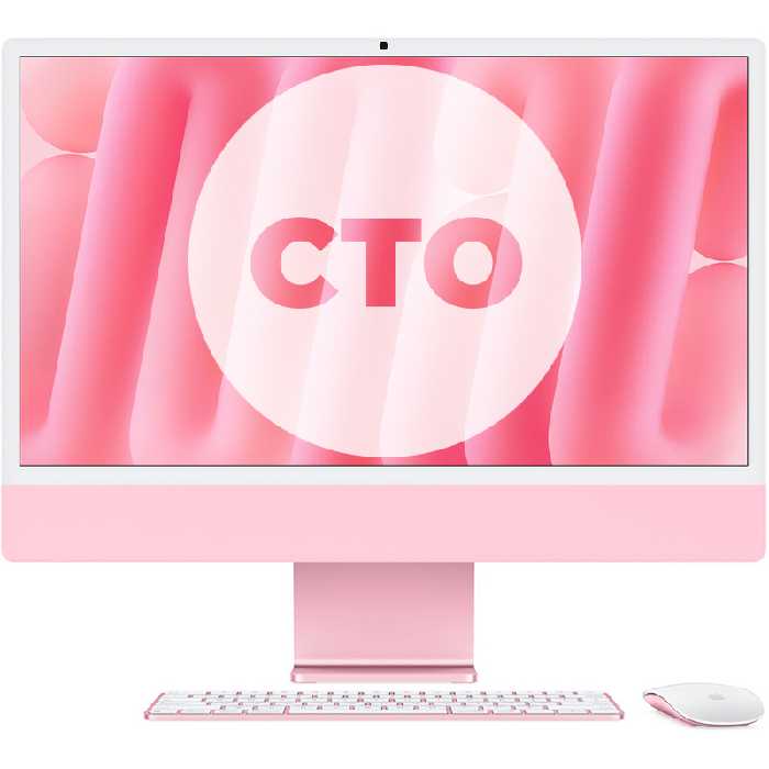 آی مک 24 اینچ M4 کاستوم پردازنده 10core – 10core حافظه رم 32 گیگابایت ظرفیت 1 ترابایت SSD صورتی Z1ES000AM - Hiapple.ir