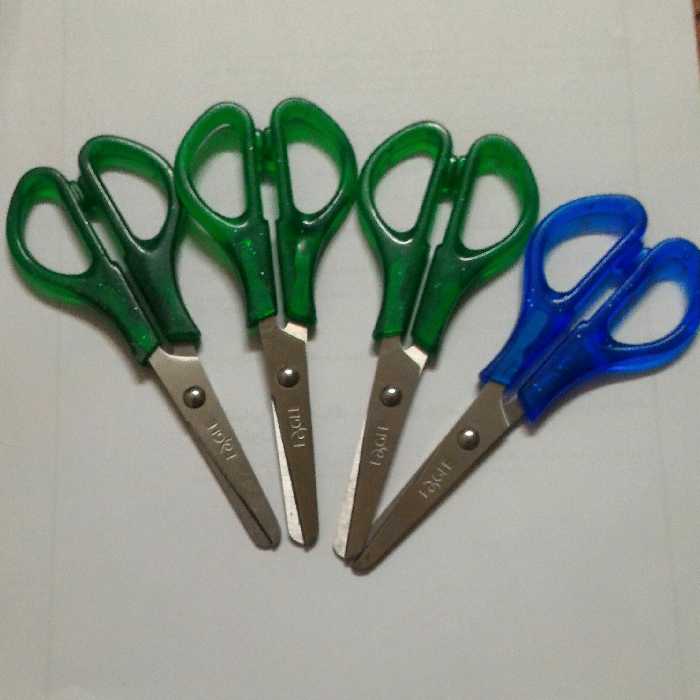 قیچی کوچک مارکE&GLEدر3 رنگ سبز صورتی آبی قابل استفاده افراد راست دست وچپ دست