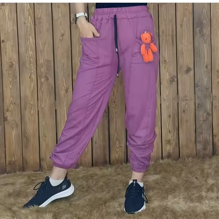 شلوار اسلش خرسی،جنس دورس اسپان
کیفیت عاااالی،جیب دار، مچ کشی
