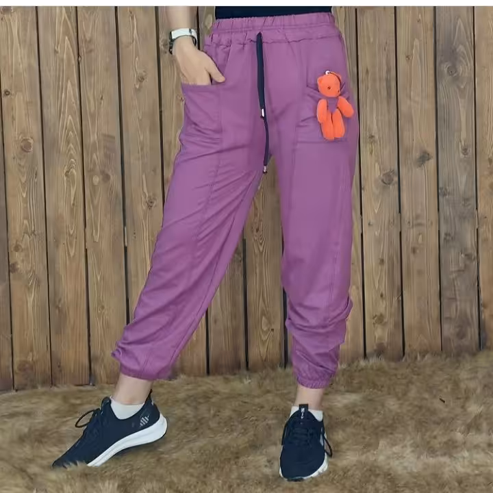 شلوار اسلش خرسی،جنس دورس اسپان
کیفیت عاااالی،جیب دار، مچ کشی
