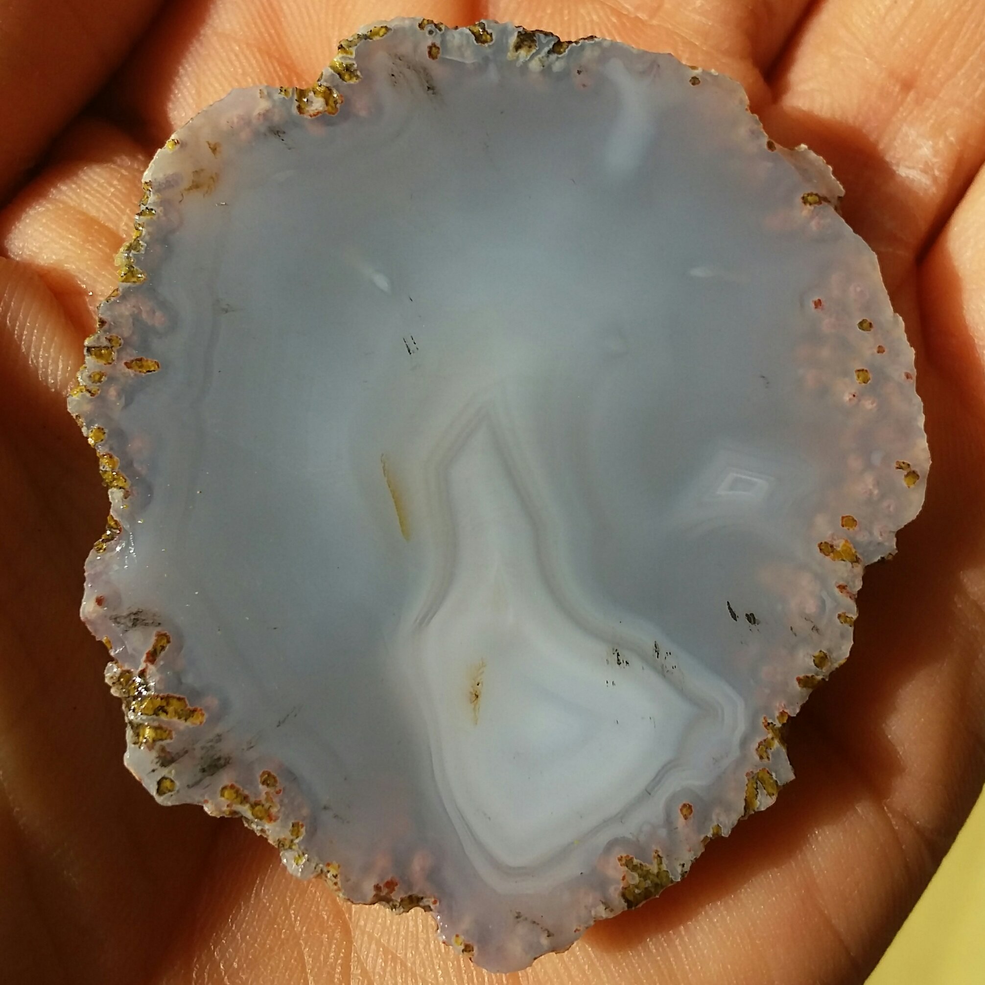 اسلایس سنگ راف عقیق سلیمانی 3بعدی  بسیار دیدنی خااااص 100 درصد طبیعی محشر