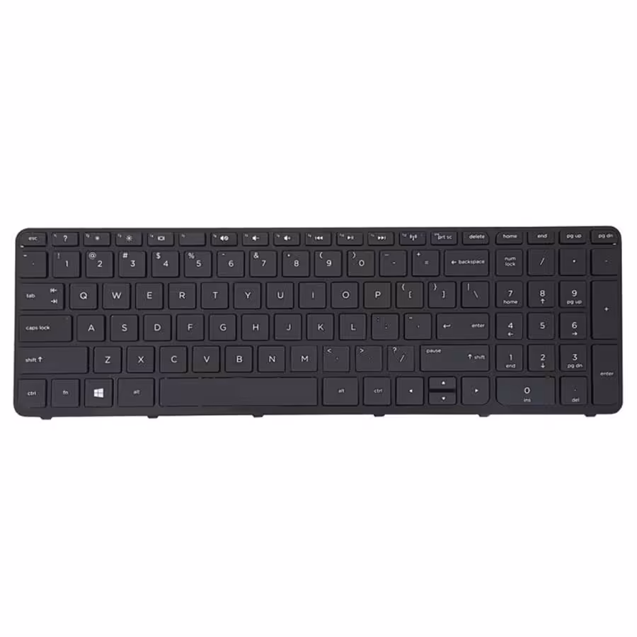 کیبورد لپ تاپ اچ پی Pavilion 15-N مشکی اینترکوچک با فریم