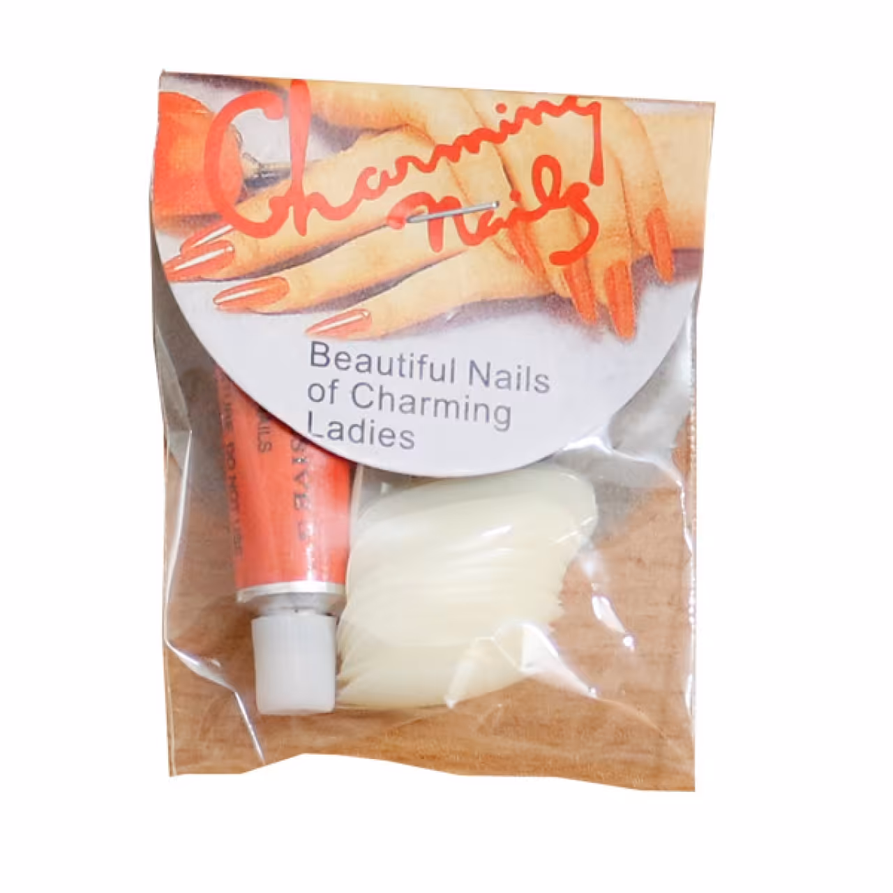 ناخن مصنوعی ساده 12 تایی رنگ صدفی