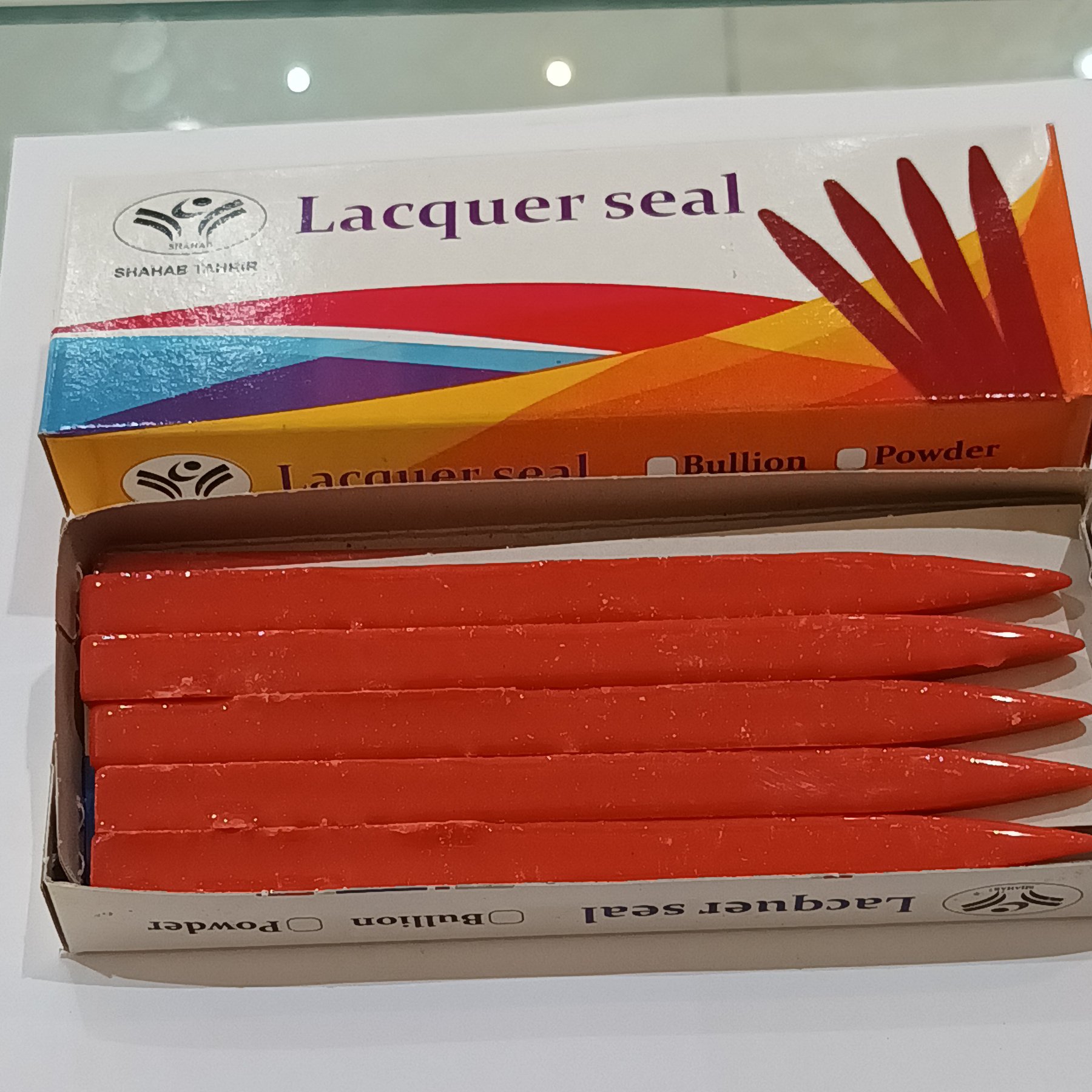 موم قرمز مناسب کلیشه لاک و مهر دسته 10 تایی 