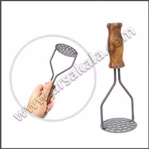 پوره کن سیب زمینی دسته چوبی