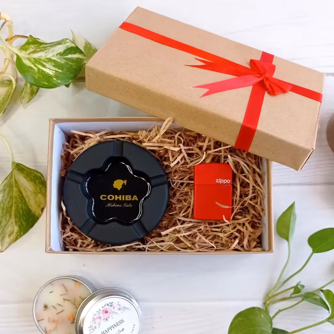 باکس هدیه مردانه فندک قرمز