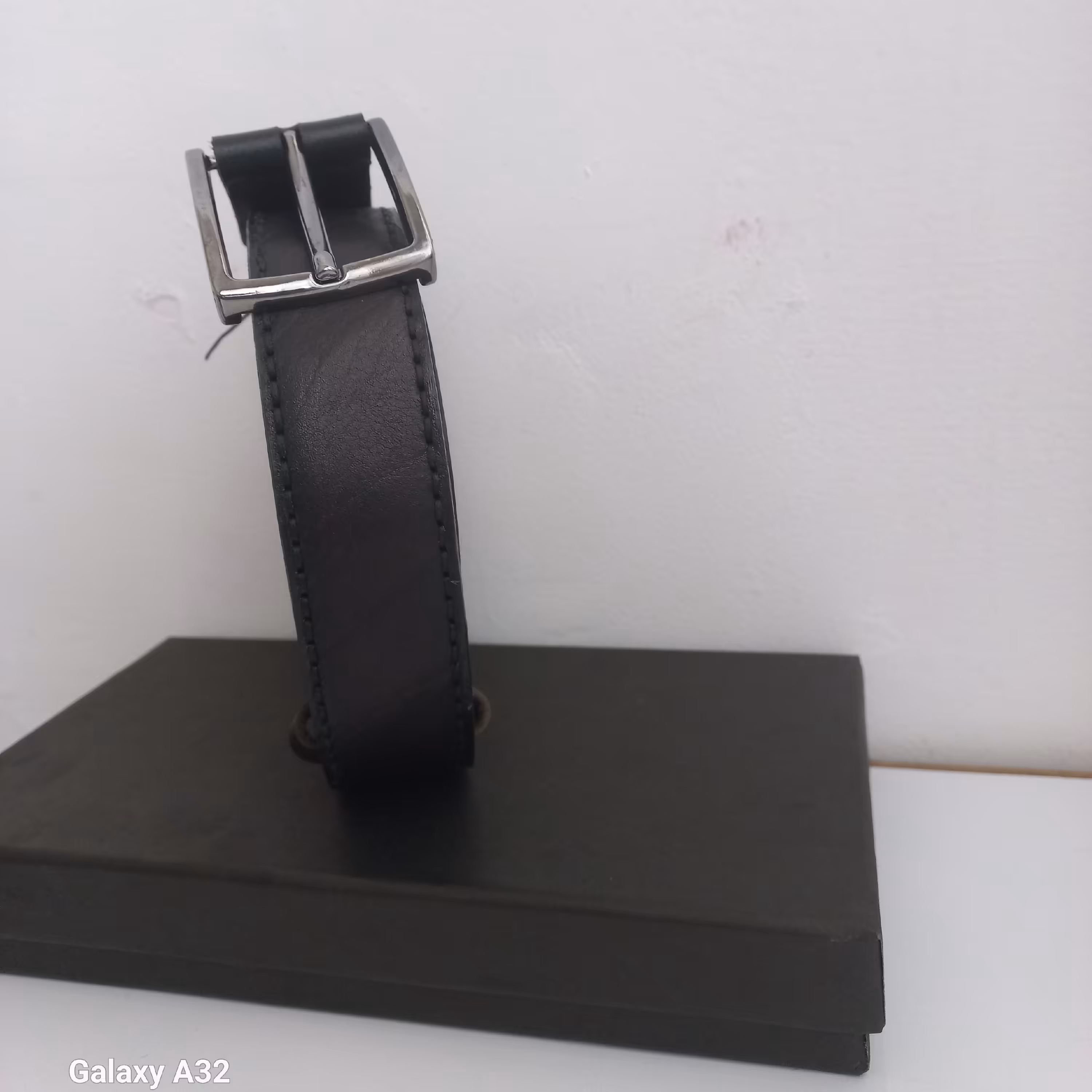 کمربند مشکی چرم گاوی