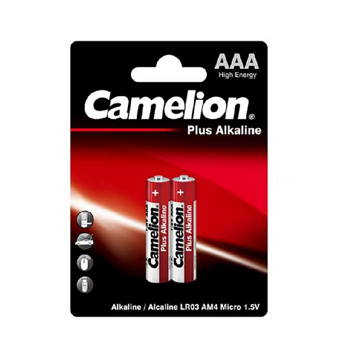 باتری نیم قلمی کملیون مدل Plus Alkaline بسته 2 عددی