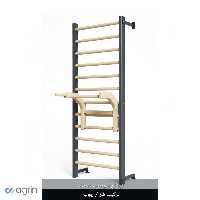 نردبان سوئدی متحرک چوب فلز مدل 469
