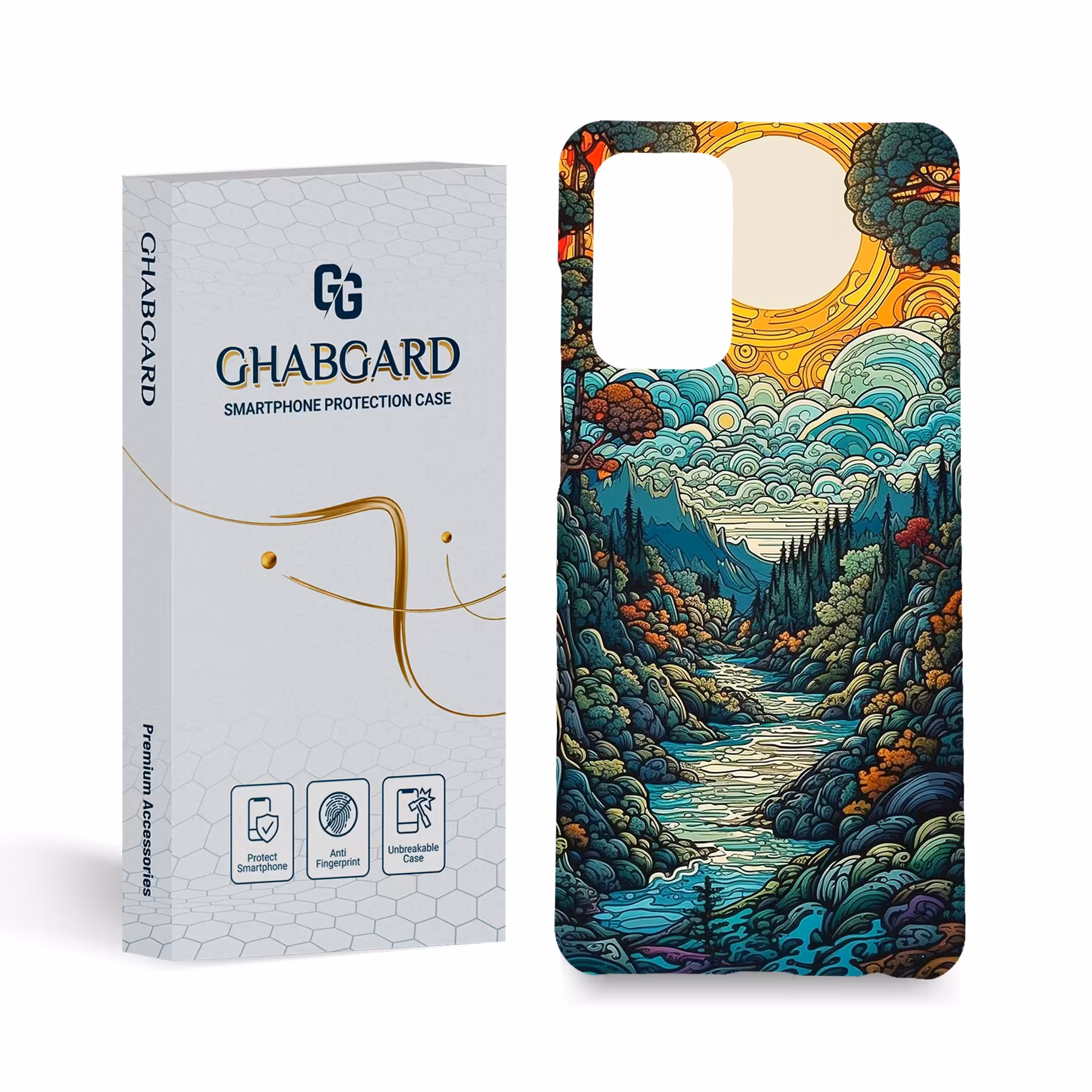 گارد قاب کاور طبیعت  مدل g9141 مناسب برای گوشی موبایل سامسونگ a72 