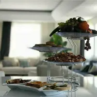 اردوخوری سه طبقه نقره ایی باارسال رایگان عبدی