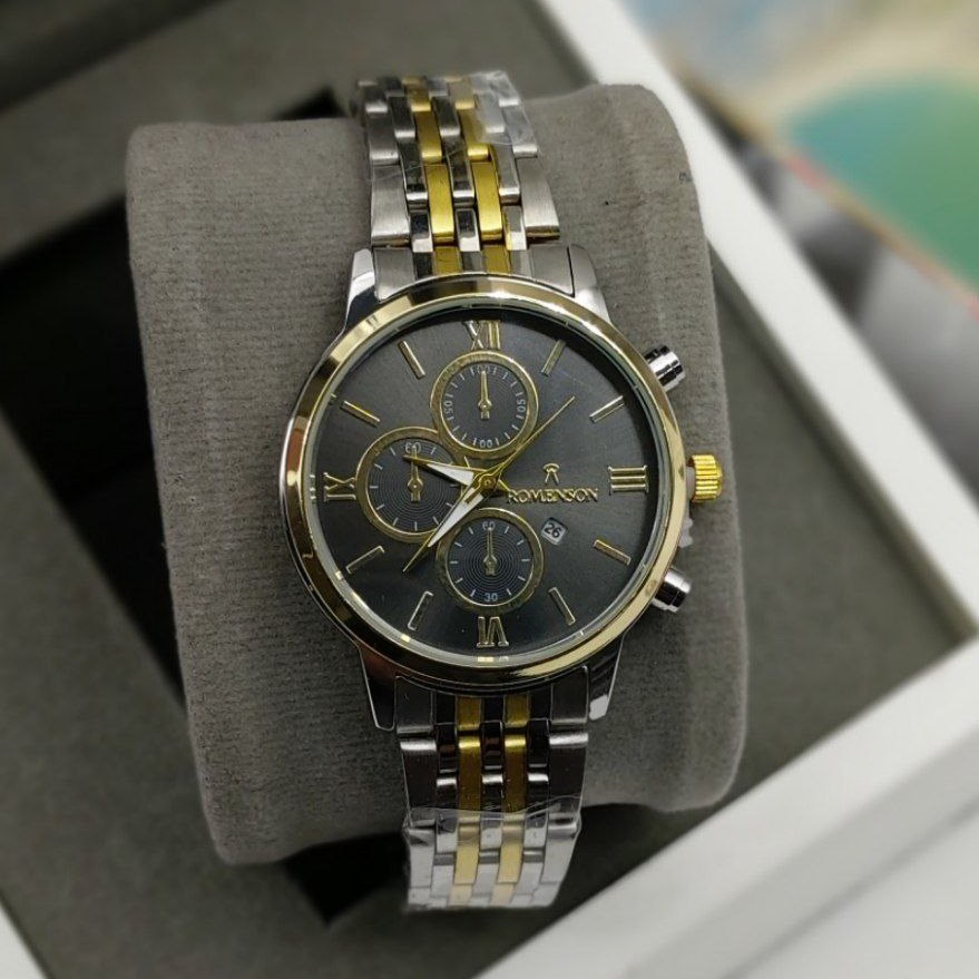 ست و تک زنانه مردانه ساعت مچی رومانسون طرح سه موتوره  ROMANSON 