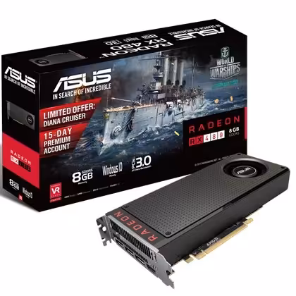 کارت گرافیک ایسوس مدل آر ایکس 480 با ظرفیت 8 گیگابایت