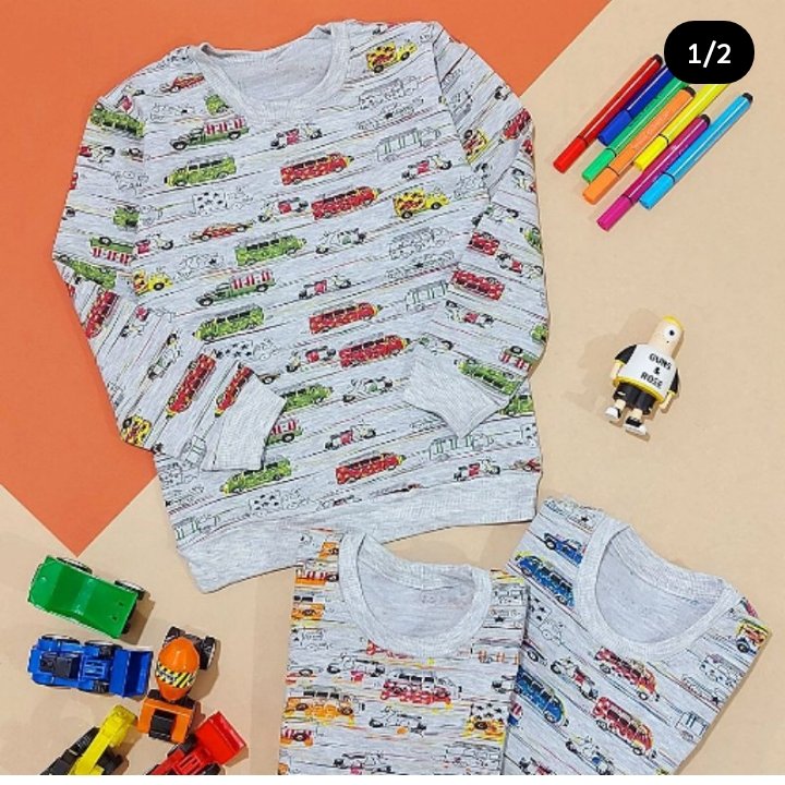 بلوز شلوار طرح ماشین