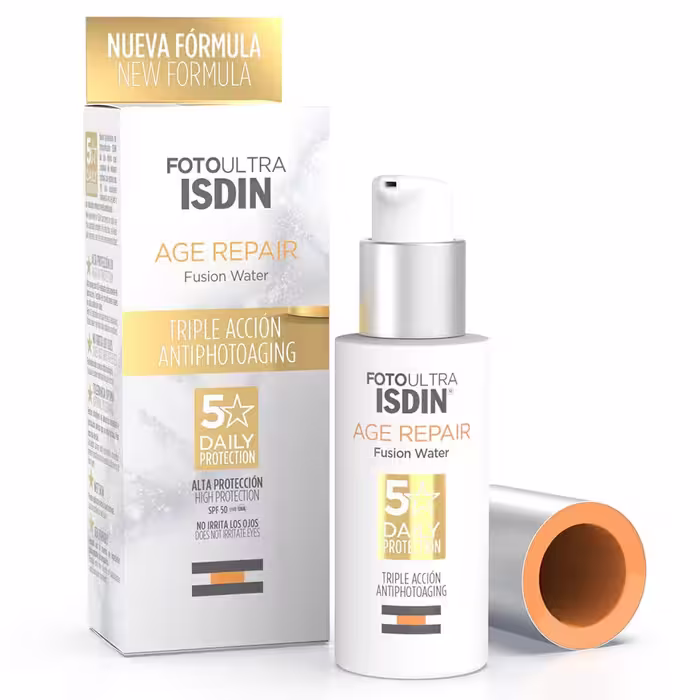 کرم ضد آفتاب فیوژن  اصل واتر ایزدین جوانساز پوست رنگی Isdin SPF50