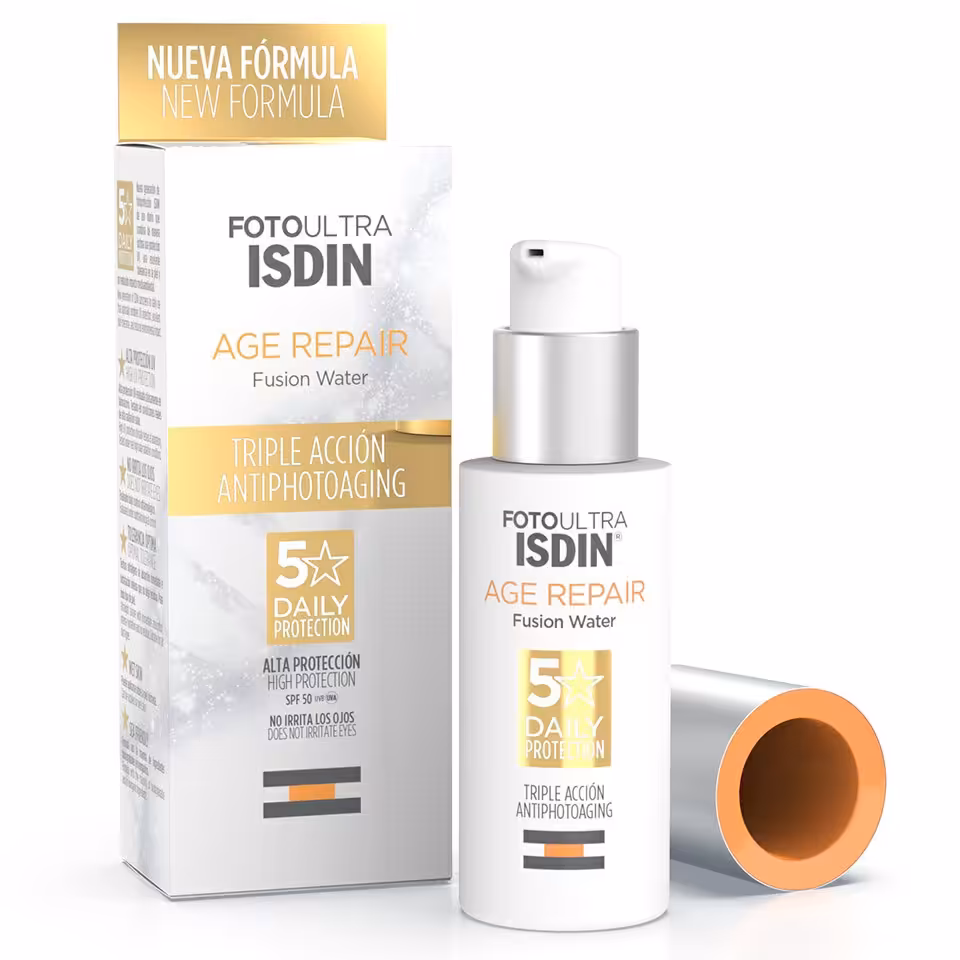 کرم ضد آفتاب فیوژن  اصل واتر ایزدین جوانساز پوست رنگی Isdin SPF50